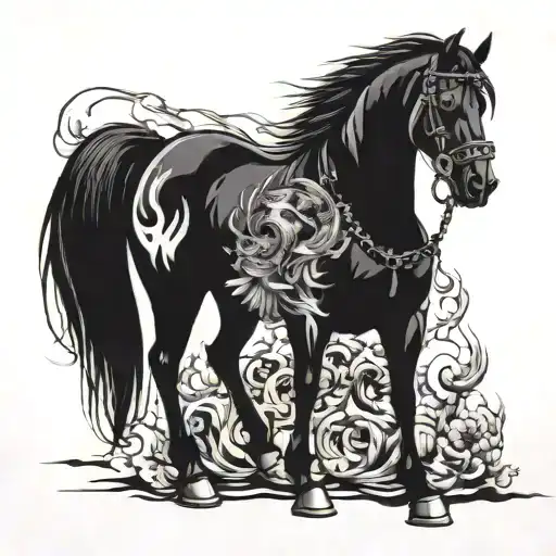 Famine 4 Horsemen Of The Apocalypse Black Horse