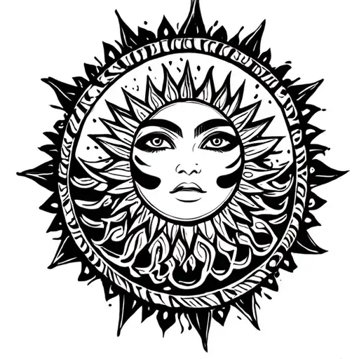 Coverup Of Tribal Sun