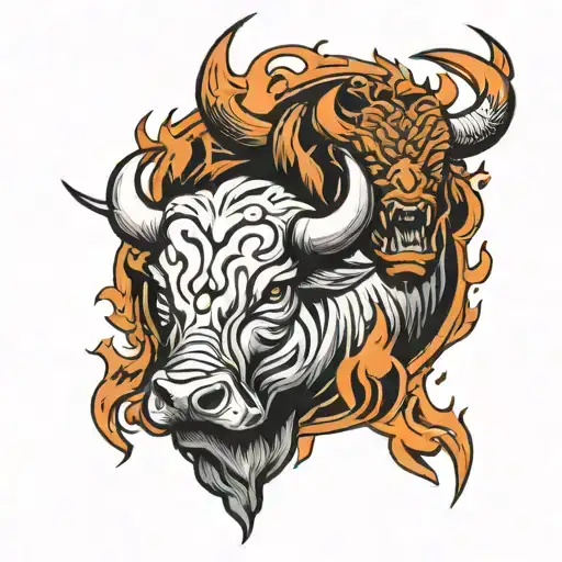 Bulls And Fire