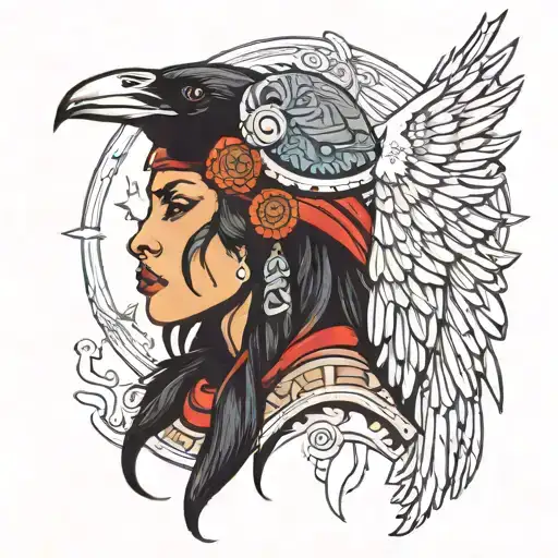Raven Warrior Woman
