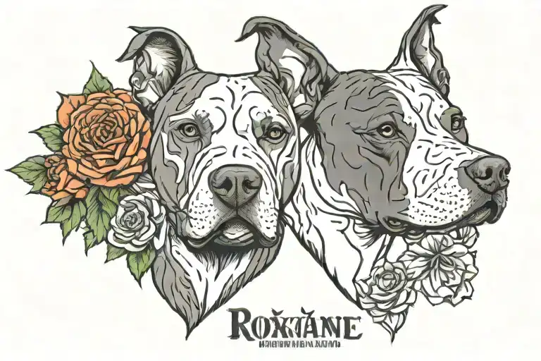 American Pitbull Terrier & Roxanne Name