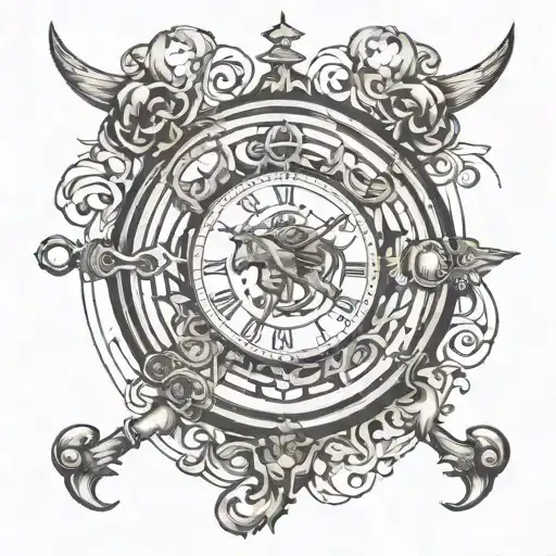 Sagittarius And Pocket Watch