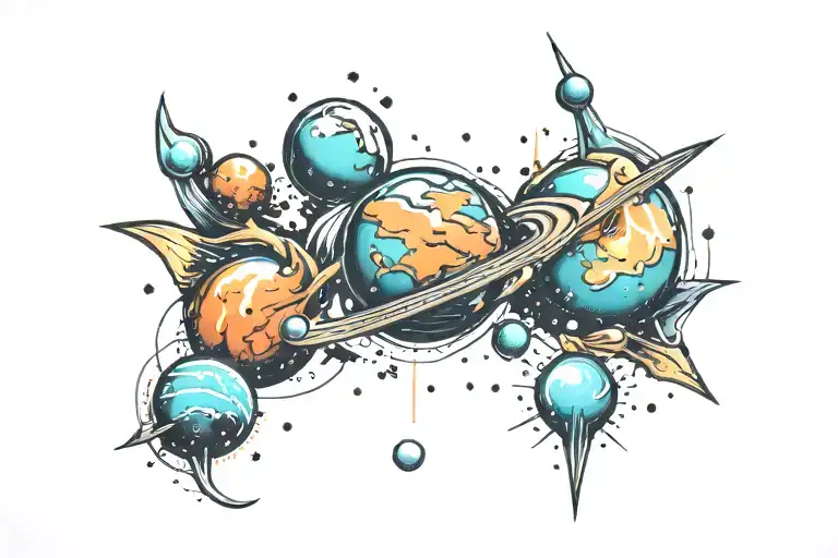 Space Planets Galaxies And Nebulas