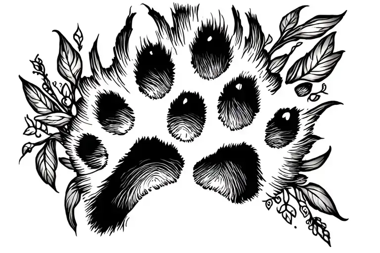 Dog Pawprint Memorial
