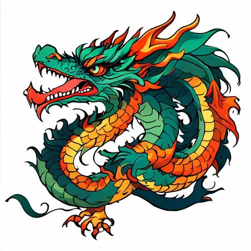 Dragon Wrapped Around My Arm