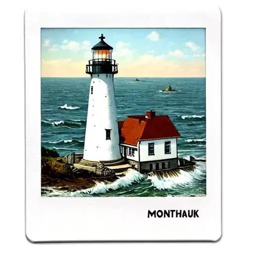 Montauk Lighthouse Polaroid Picture