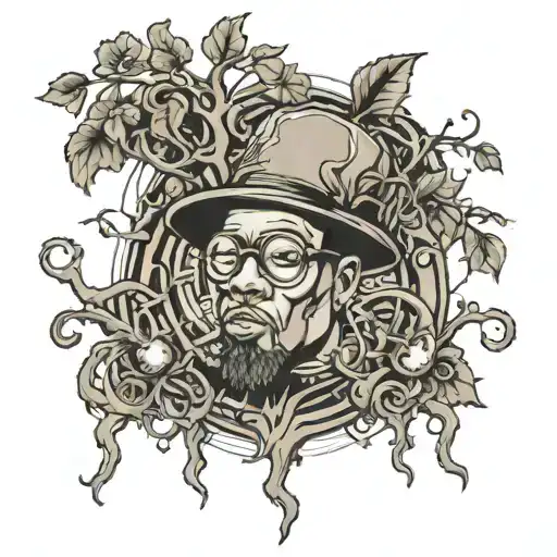 A Hip Hop Tattoo Which Represents The Roots Of Hi Hop