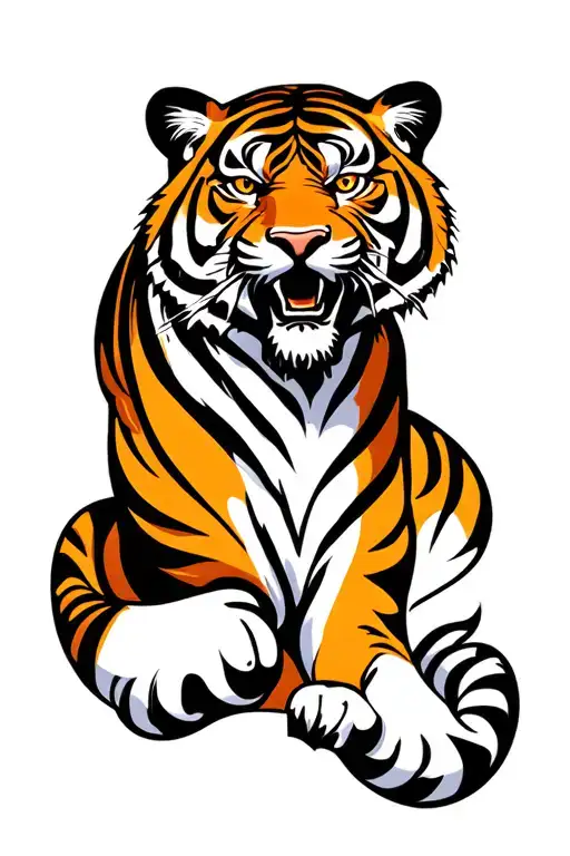 Tiger For Arm Sleeve