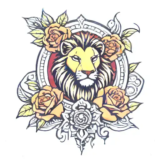 Lion King Card Time Travel And Roses