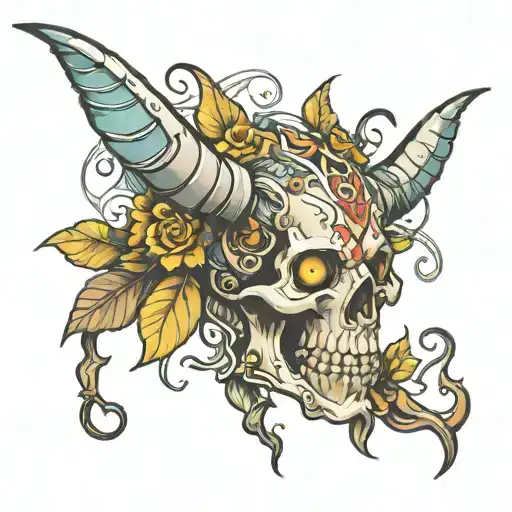 A Stem With Demon Horns And Angel Krills