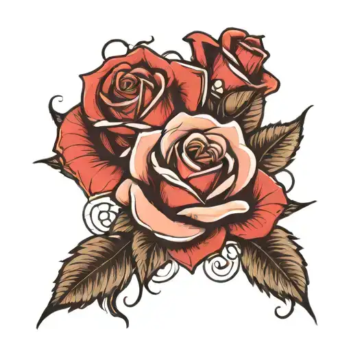 The Word Rose Spelt With Roses