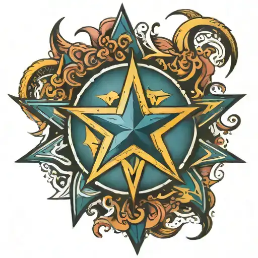 Tattoo About Karlovac Six Pointed Star