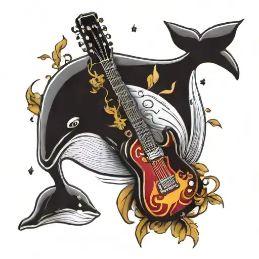 Whale And Guitar Merging