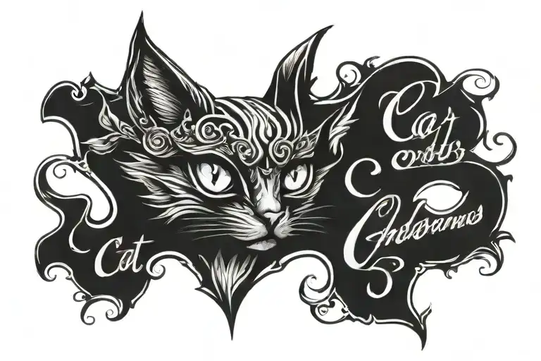 Cat Eyes With Chads Name Written