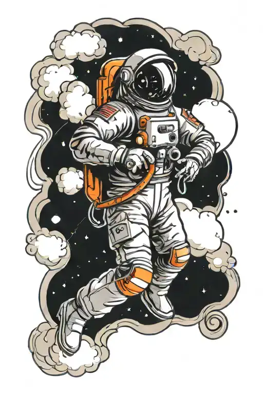 Astronaut Floating