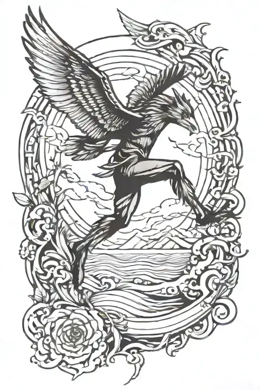 Tattoo That Symbolises Escape And Freedom And The Ability To Run Away