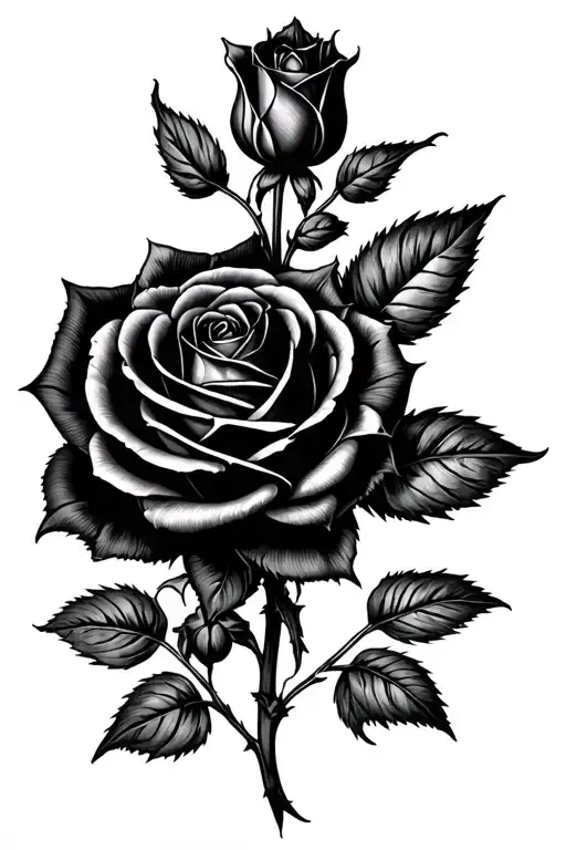 A Masculine Gothic Black Rose That's Petals Are Beginning To Wilt Like Dementia In The Brain
