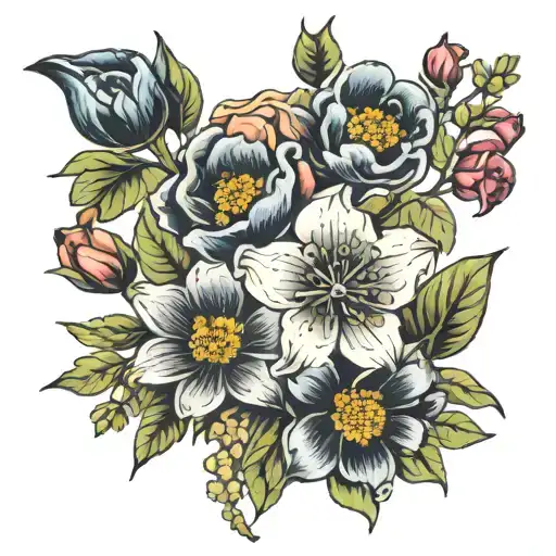 Birth Flower Bouquet