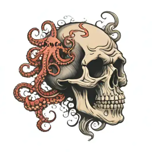Skull And Octopus
