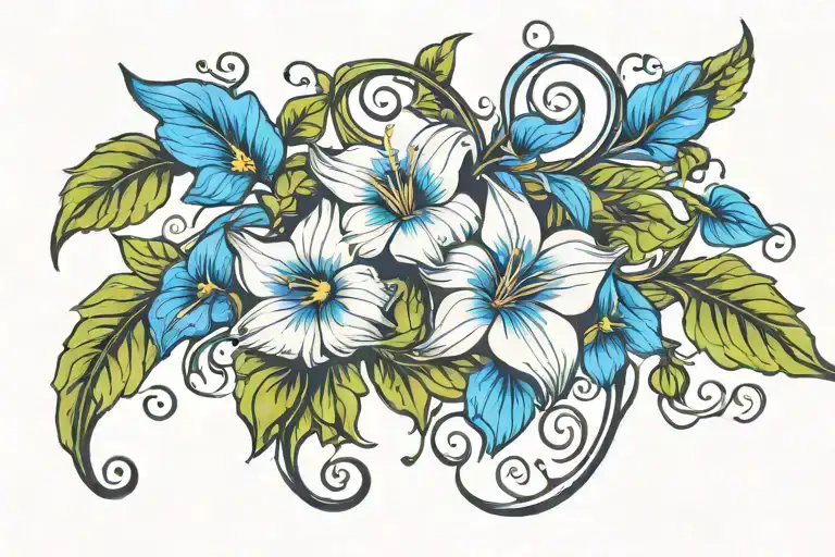 Swirling Morning Glory Vine