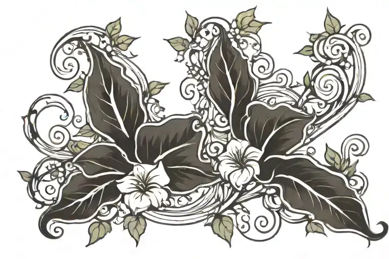 Swirling Morning Glory Vine