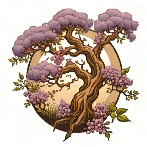 Wysteria Tree Full Sleeve
