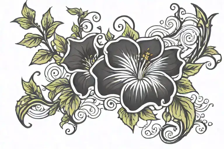 Swirling Morning Glory Vine