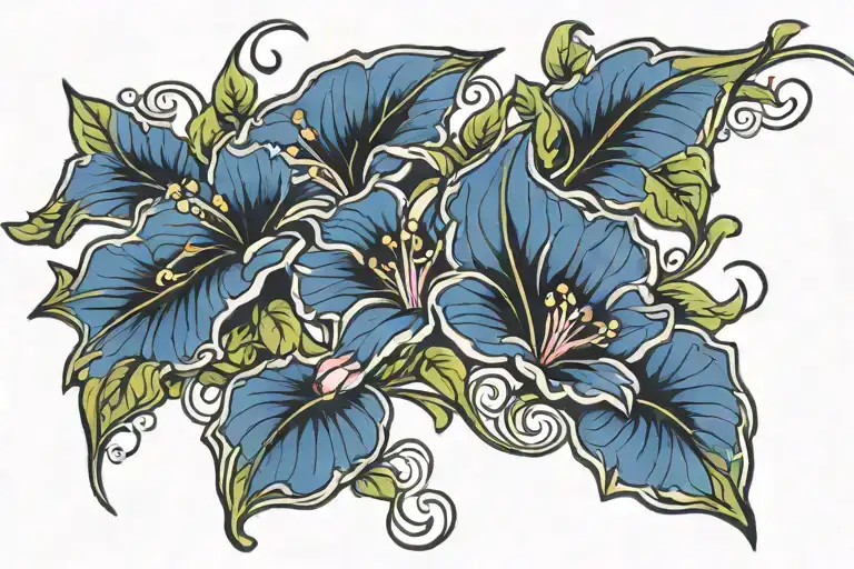 Swirling Morning Glory Vine