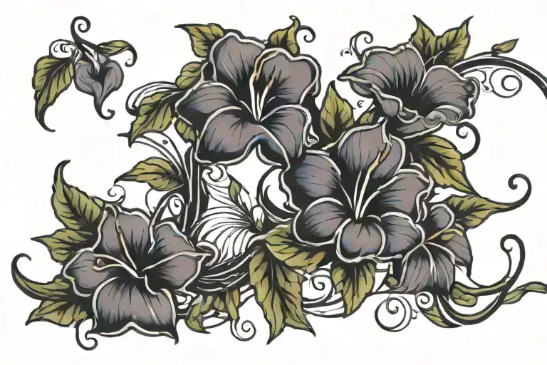 Swirling Morning Glory Vine