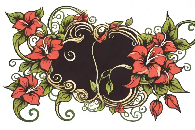 Swirling Morning Glory Vine