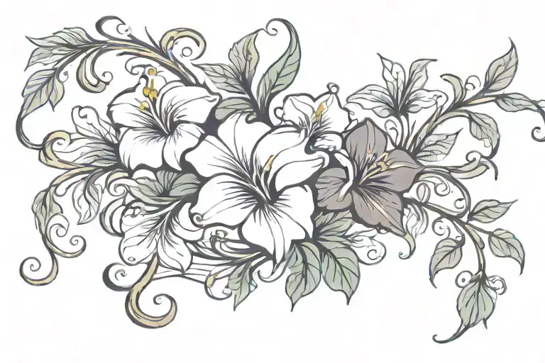 Swirling Morning Glory Vine