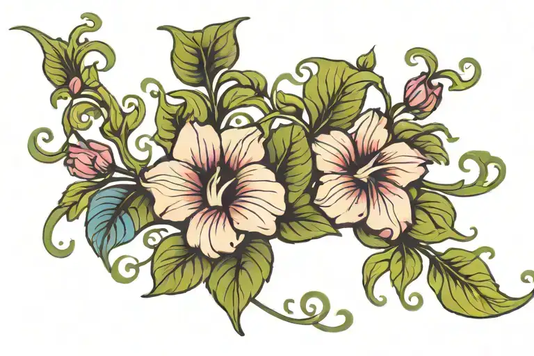 Swirling Morning Glory Vine