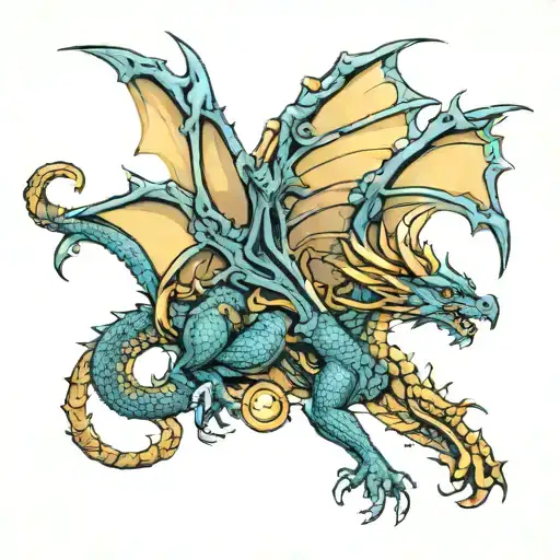 Simetrical Dragon Flying