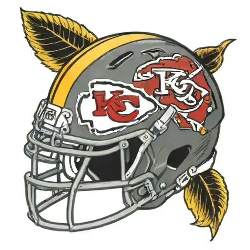 Combine Kansas City Chiefs Football Helmet With The Iowa Hawkeye Football Helmet