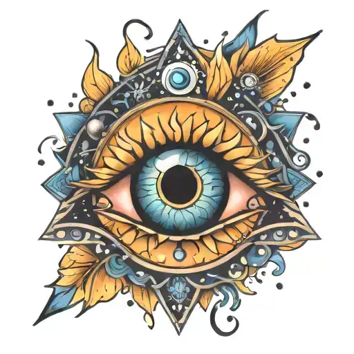 Evil Eye With Galaxy Vibes