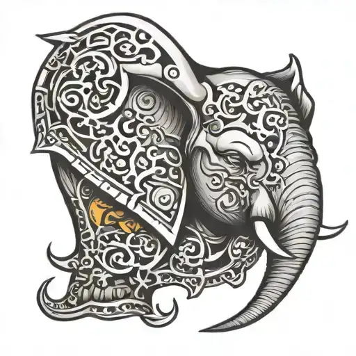 Battle Elephant Head