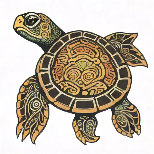 Tribal Sea Turtle