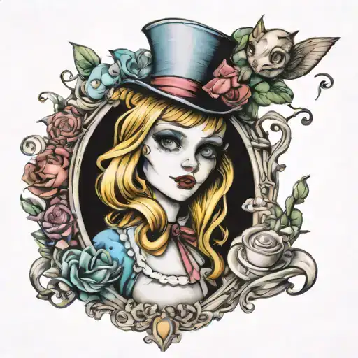 Alice In Wonderland Dark Art Representation