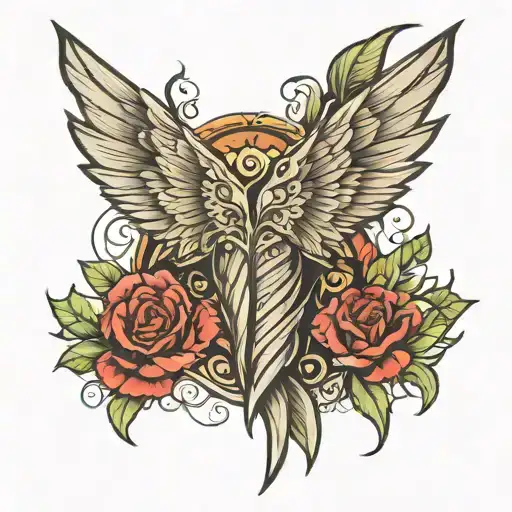 Wing Tattoo For Forearm