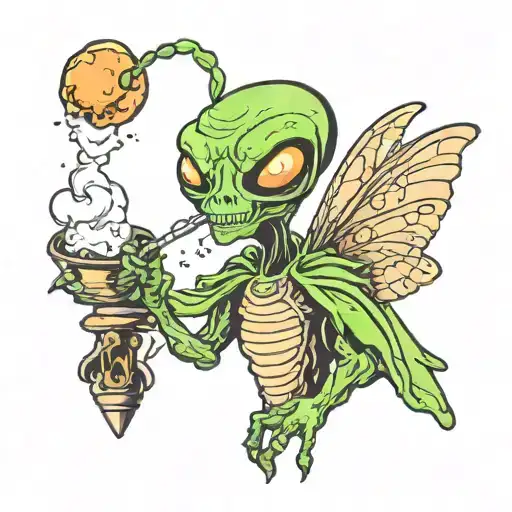 Better Fly Alien Smoking