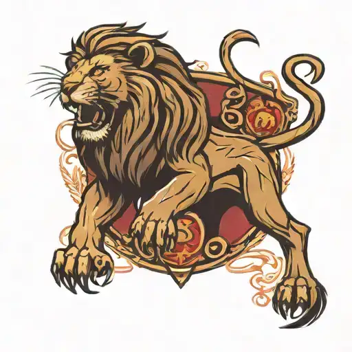 Gryffindor Lion Roaring
