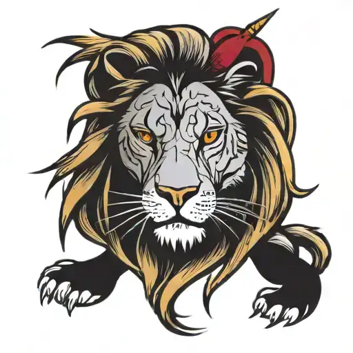 Gryffindor Lion Lion's Head And I Roll