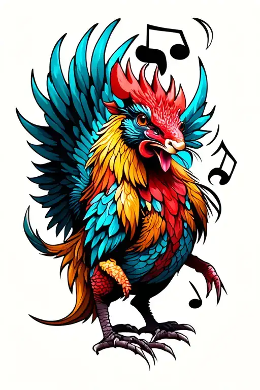 Dragon Rat Rooster Music Wings