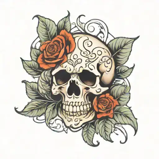 Skull And Roses