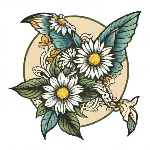 Daisy And Nurse Symbolizing Healing