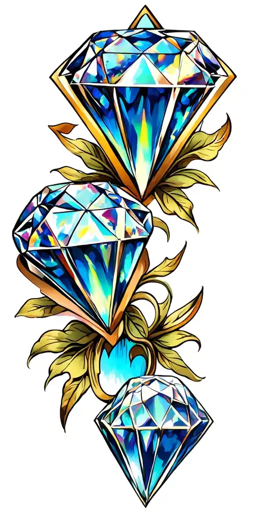 Two Diamonds And Two Opals