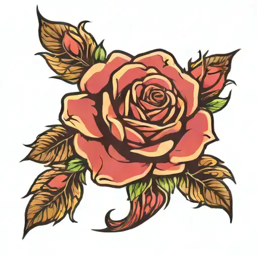 Arm Sleeve Roses Angel