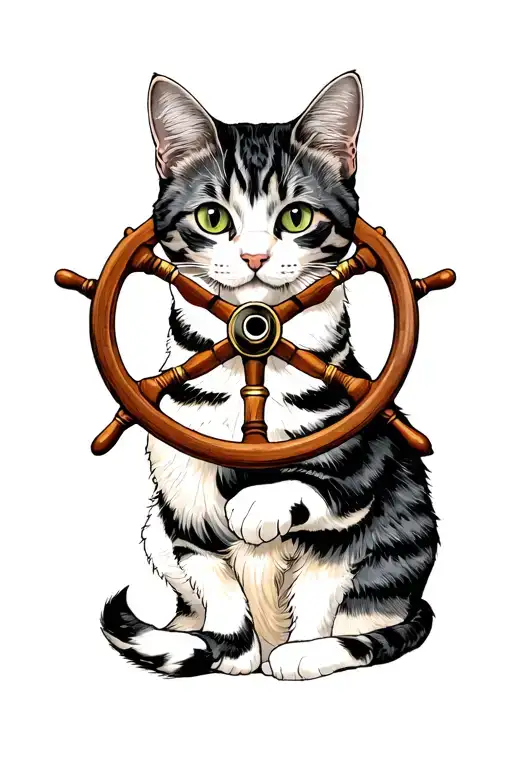 Ship Cat Steering Wheel