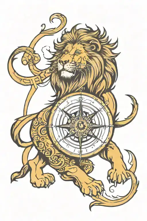 Lion And Compass