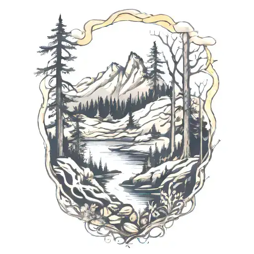 Burnt Forest Landscape